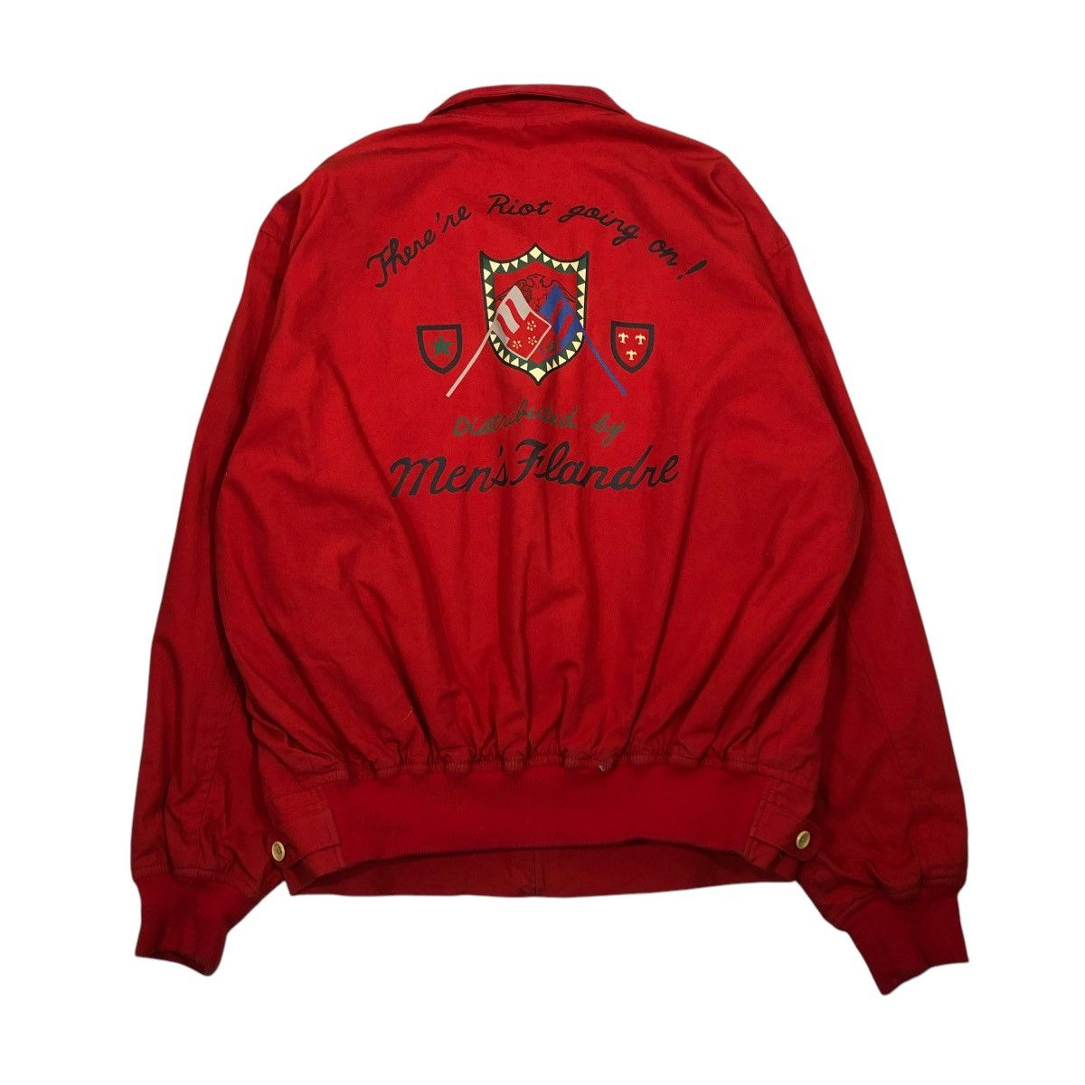 Japanese Brand 🔥RICH RED VINTAGE BOMBER JACKET MEN’S FLANDRE ISSEY MIYAKE Size US M / EU 48-50 / 2 - 2 Thumbnail