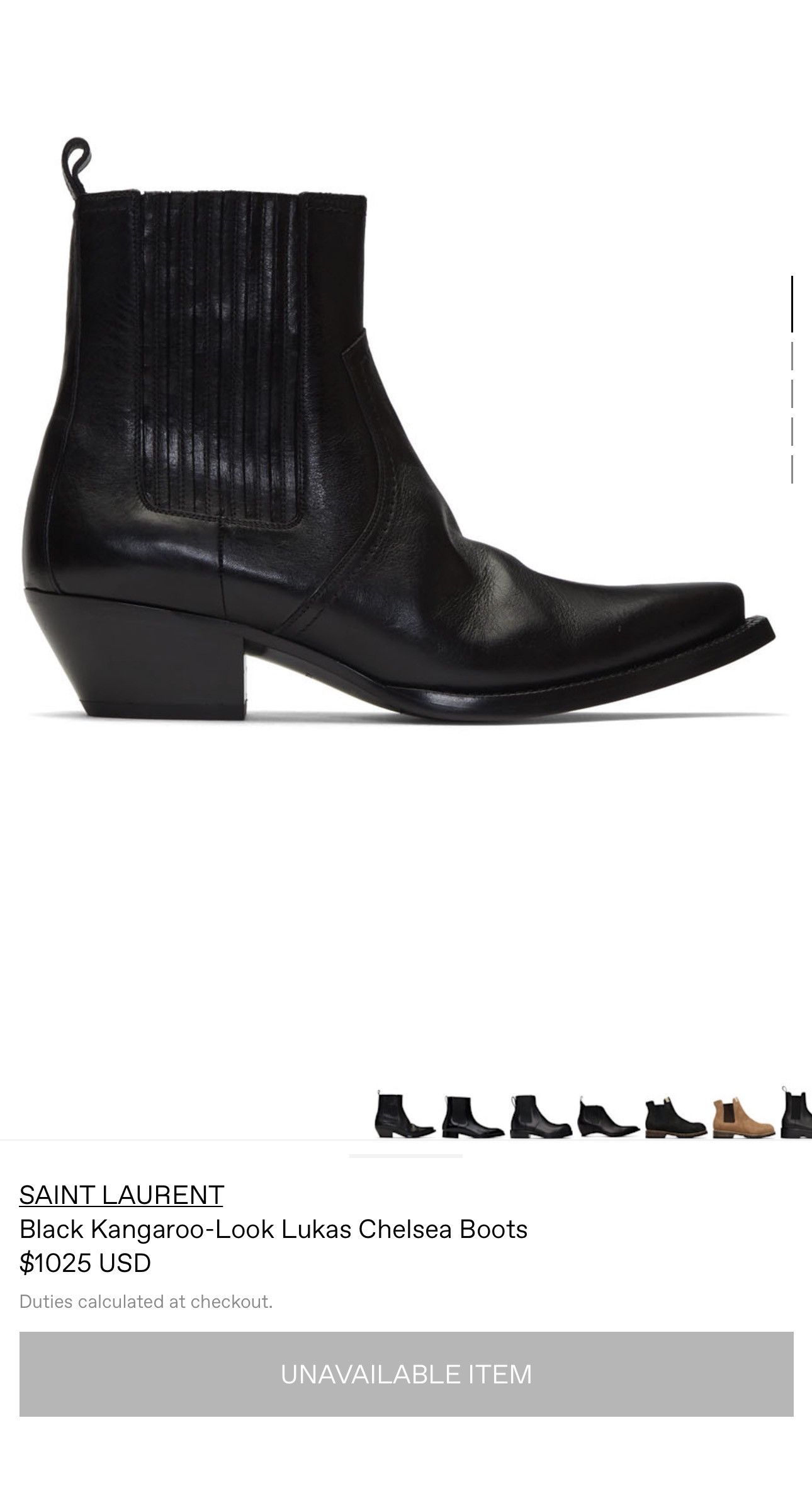 SAINT LAURENT SS14 Duckiesウェスタンブーツ サイズ40 Saint Laurent SS14 Western Buckle Duckies Boots – Bang Bang