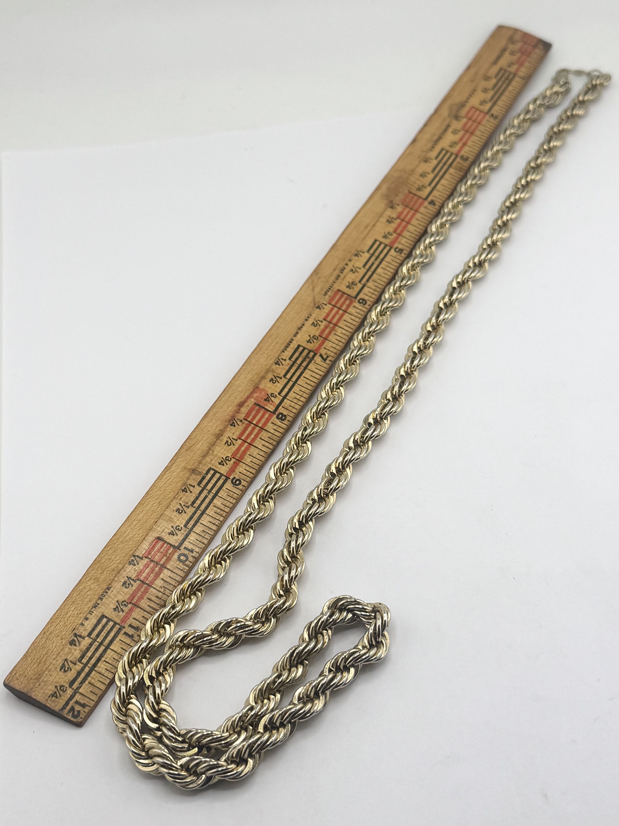 Vintage Vintage 14k Gold Plated braided gold tone long chain necklac Size ONE SIZE - 5 Thumbnail