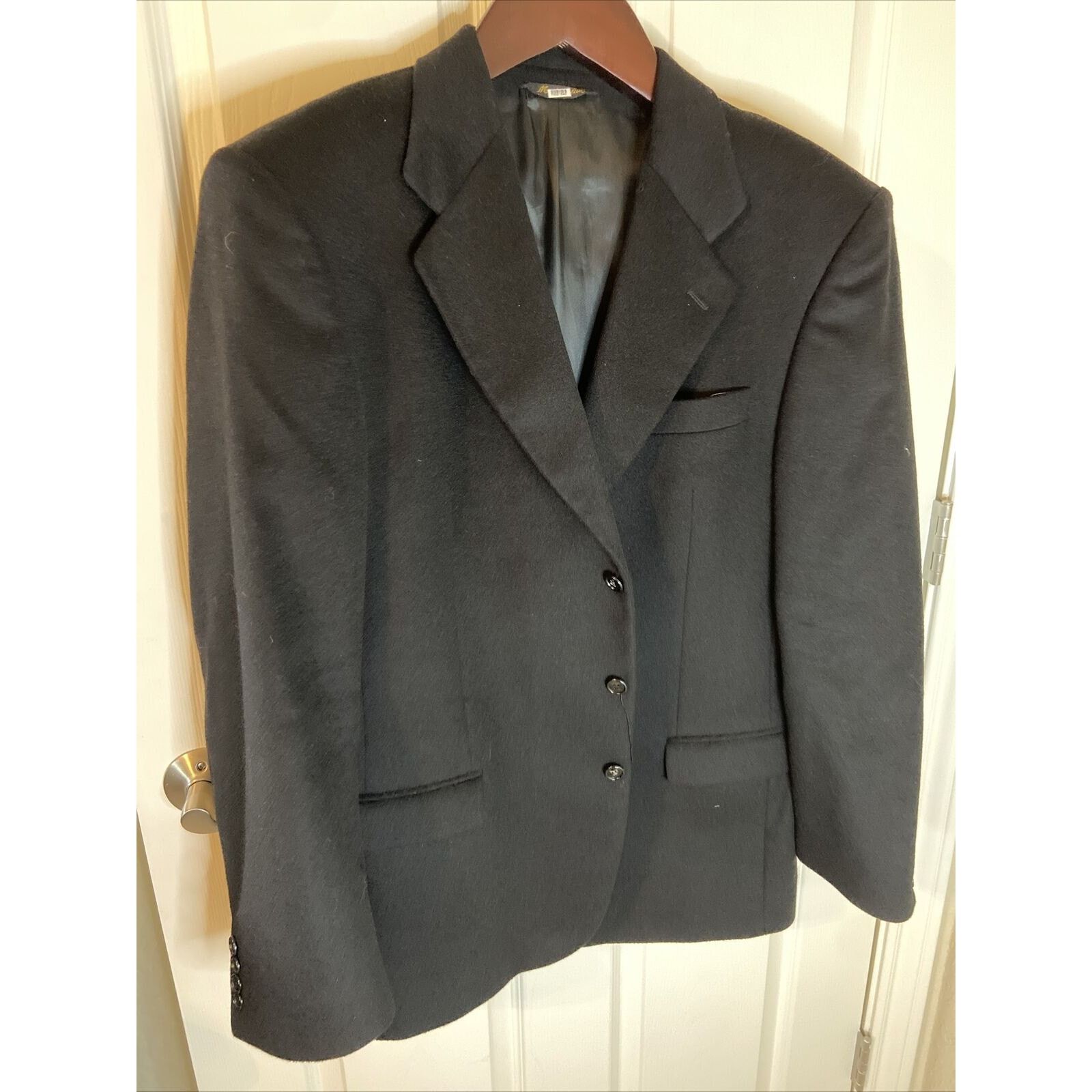 Valentino Valentino Pure Cashmere Black Blazer Sport Coat 42R/52R Size 42R - 7 Thumbnail