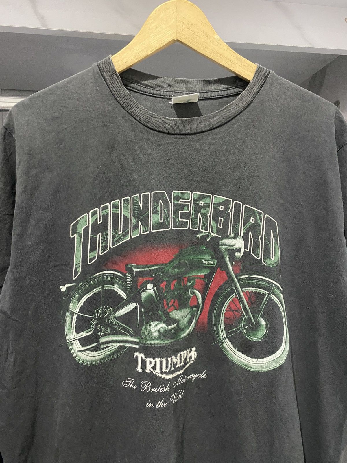Harley Davidson × Vintage Triumph Motorcycle Vintage Tee Size US XL / EU 56 / 4 - 2 Thumbnail