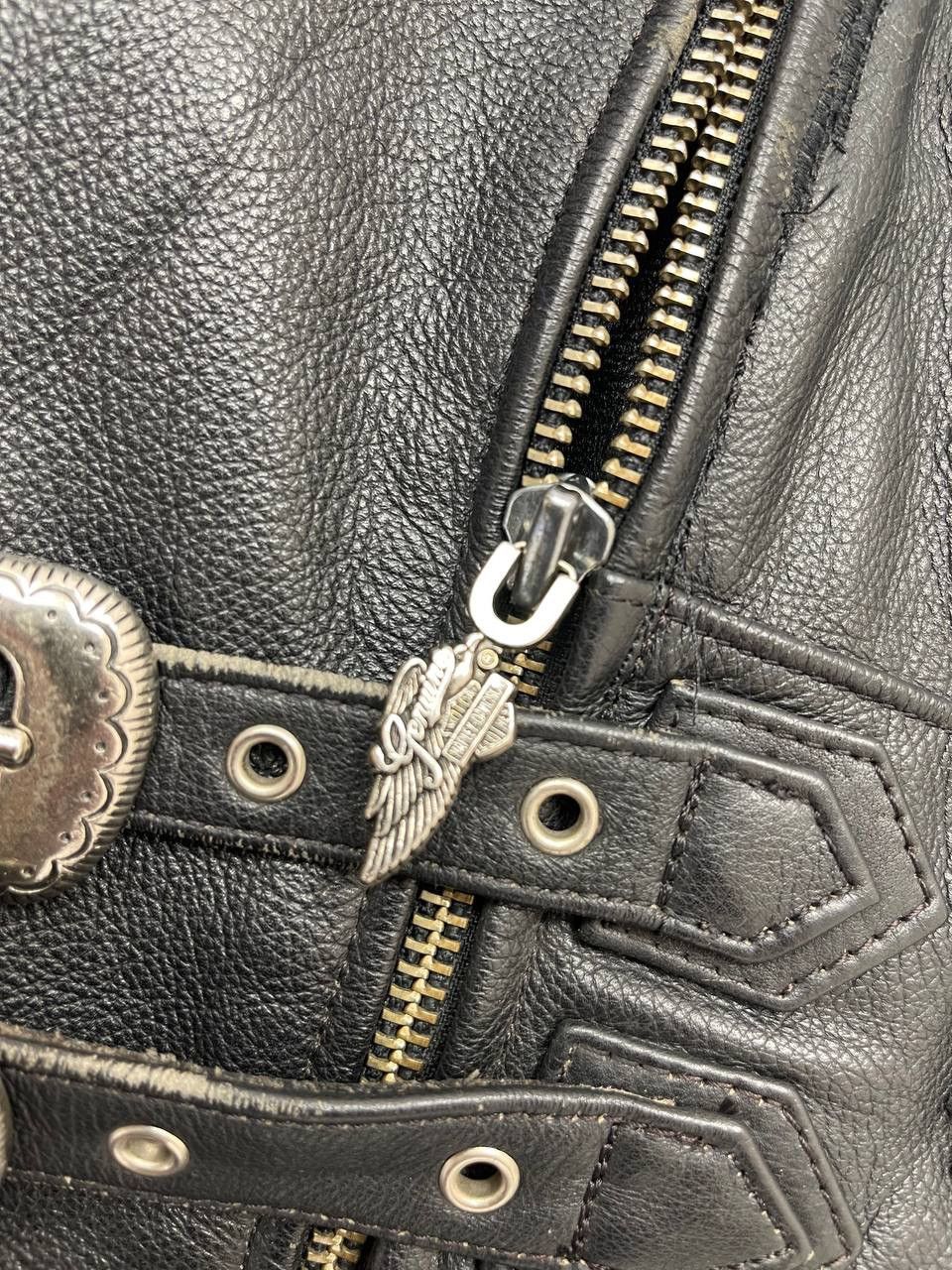 Harley Davidson Harley Davidson Vintage Leather Jacket Size S / US 4 / IT 40 - 15 Thumbnail