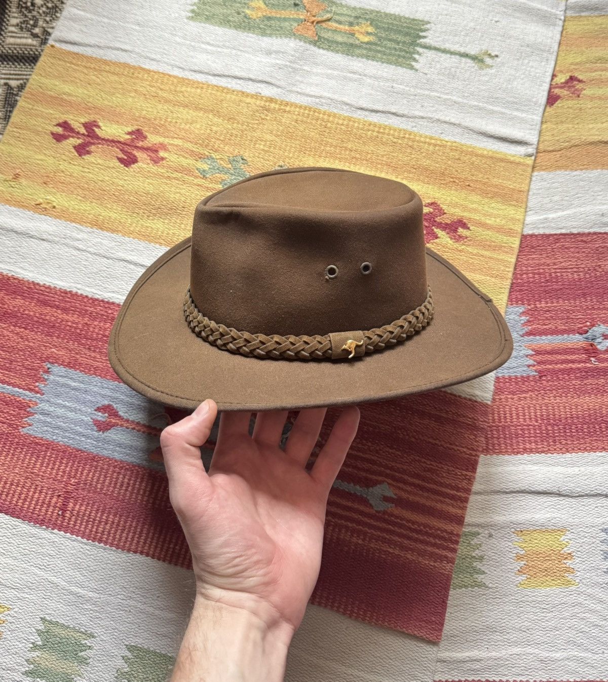 Stetson Vintage P. G. Field Sunfaded Australian Brown Cowboy Hat Size ONE SIZE - 1 Thumbnail