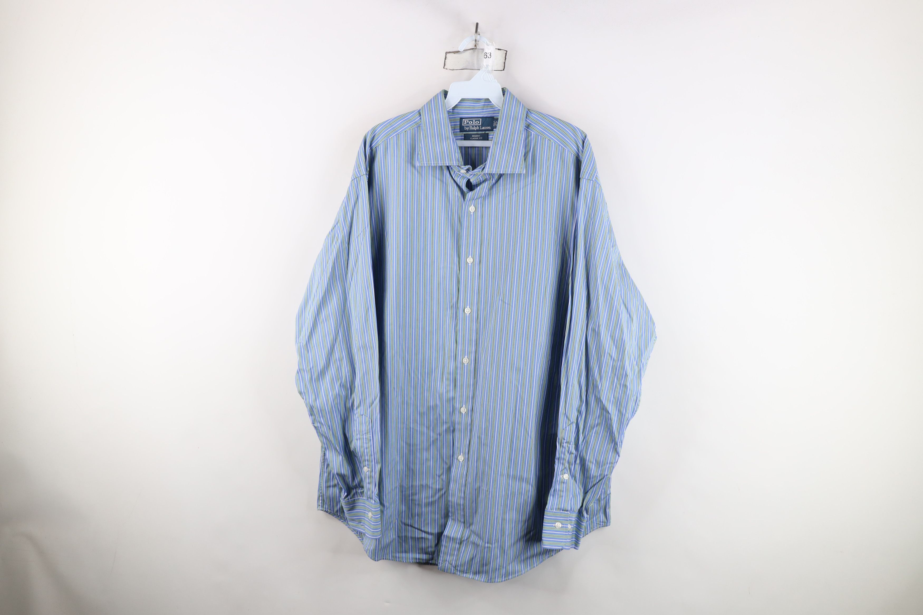 Polo Ralph Lauren Vintage Ralph Lauren Regent Classic Fit Striped Button Shirt Size US M / EU 48-50 / 2 - 1 Thumbnail