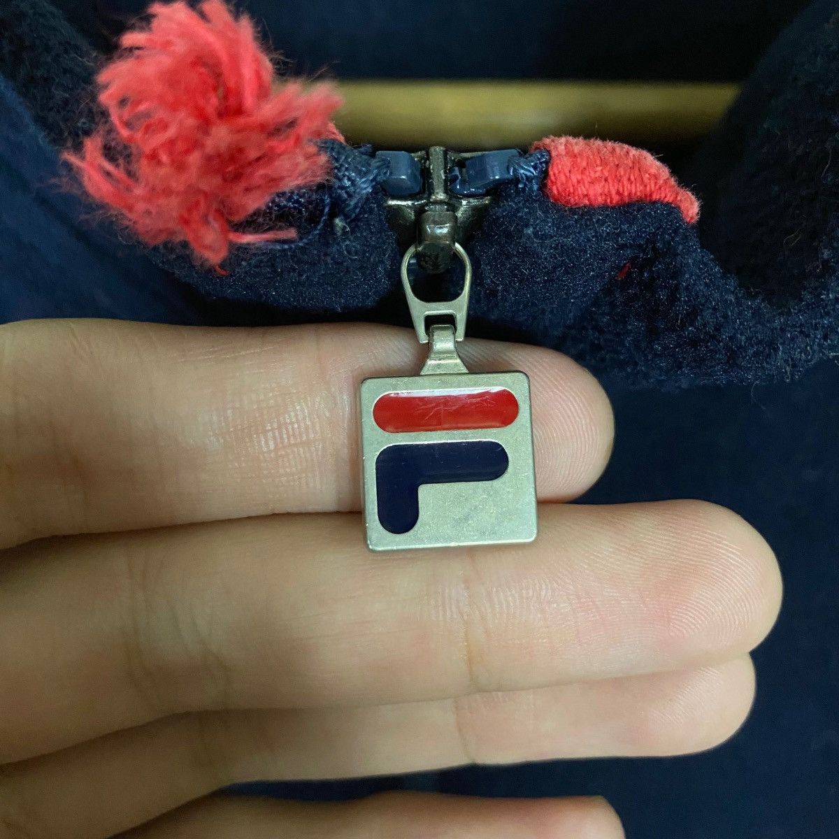 Fila × Vintage Vintage Fila Full Zipper Big Logo Spell Out Sweater Light Size US M / EU 48-50 / 2 - 5 Thumbnail