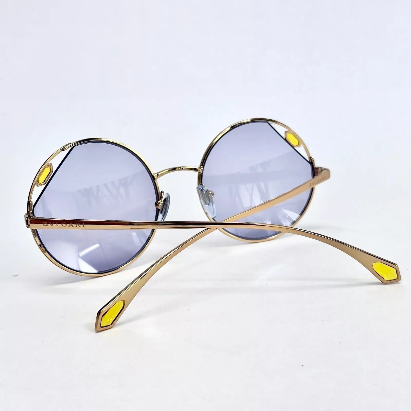 Bvlgari BVLGARI SERPENTEYES BV6159 Blue Lilac Enamel Sunglasses 6159 Size ONE SIZE - 6 Thumbnail