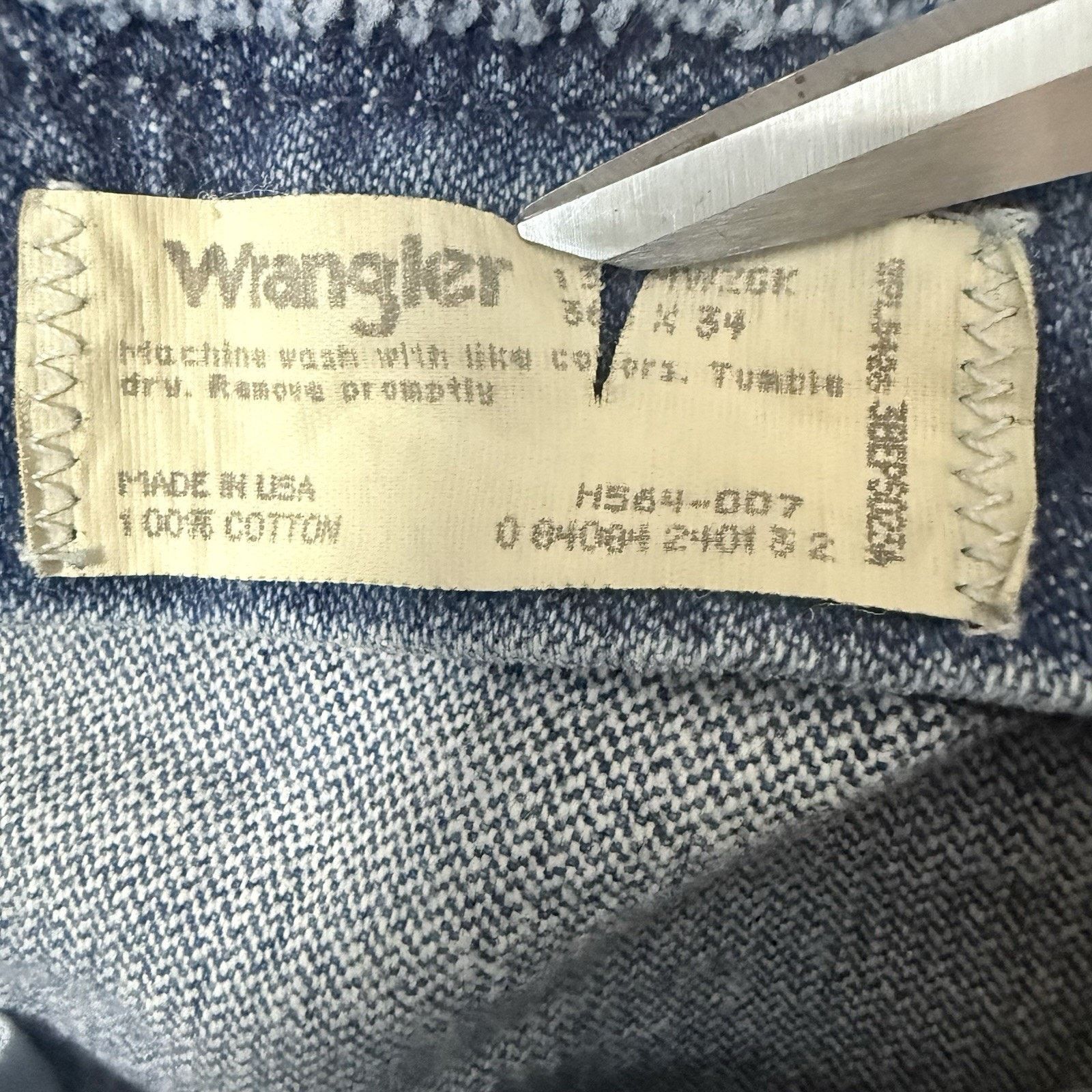 Wrangler Vintage 80s 90s Wrangler 13MWZGK Stonewash Cowboy Cut Jeans Size US 34 / EU 50 - 3 Thumbnail