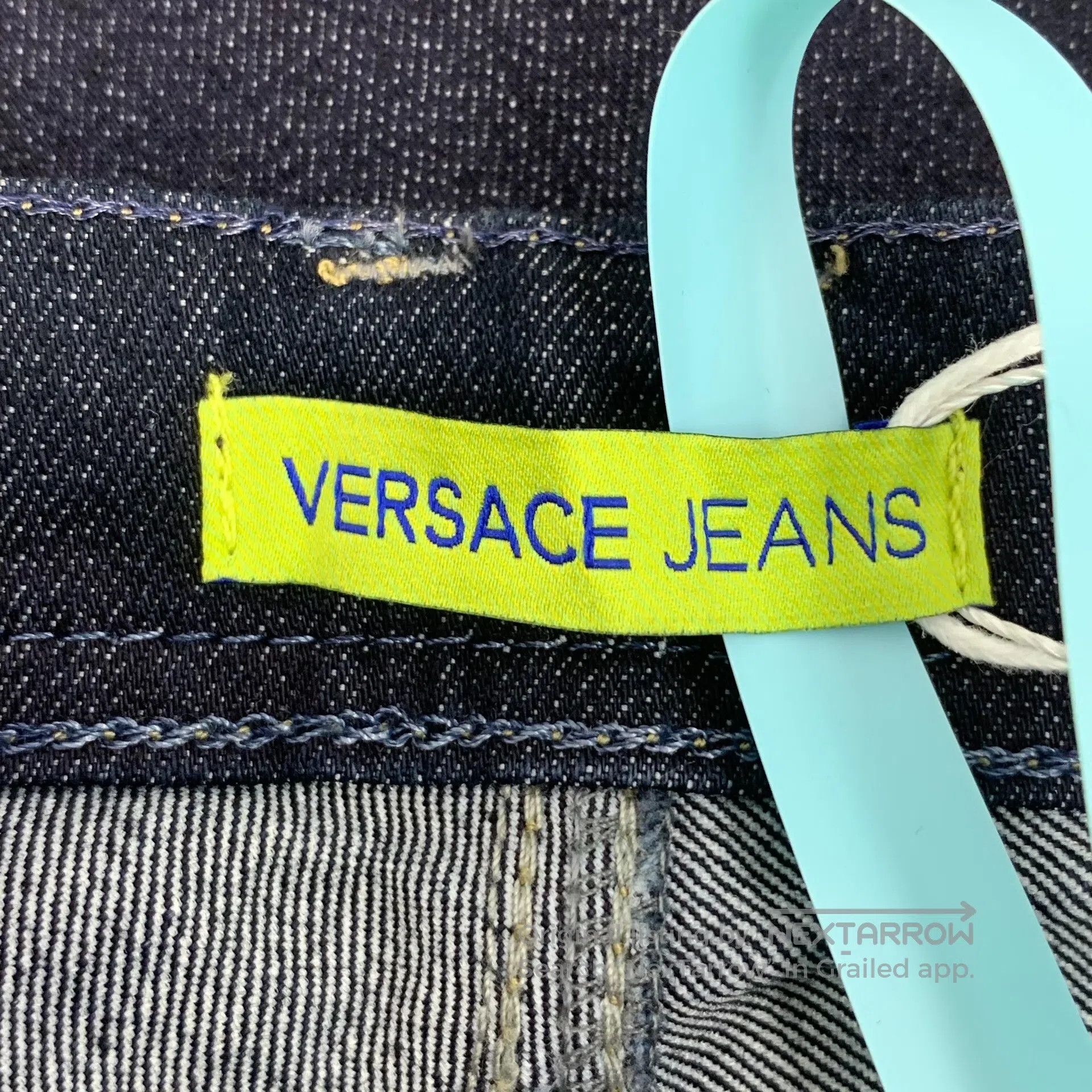 Versace Versace Dark blue cotton casual denim long pants| Size US 27 - 7 Thumbnail