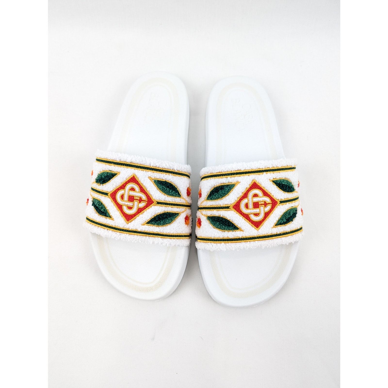Casablanca o1rshd1 Q:2 / Embroidered Terry Slider Slipper Size US 10 / EU 43 - 15 Thumbnail