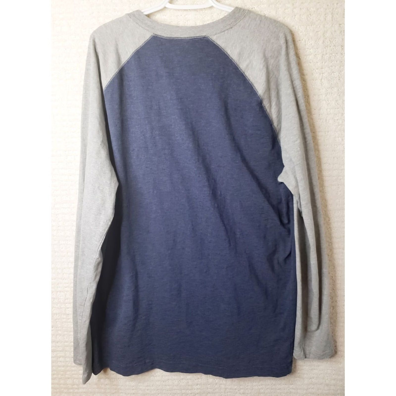 Vintage The Foundry Supply Co. Adult Men's Long Sleeve Henley T-Shirt XLT Blue Gray Shirt Regular Men Blues Gray The Foundry Henley T-Shirt Size US XL / EU 56 / 4 - 4 Thumbnail