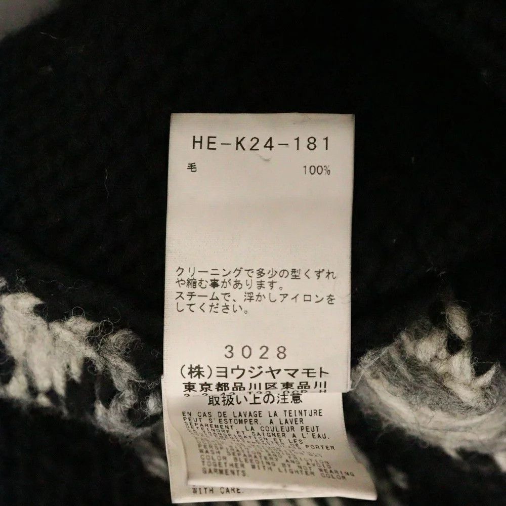 Yohji Yamamoto Yohji Yamamoto POUR HOMME PATTERN CREW NECK A KNIT Size US L / EU 52-54 / 3 - 7 Thumbnail