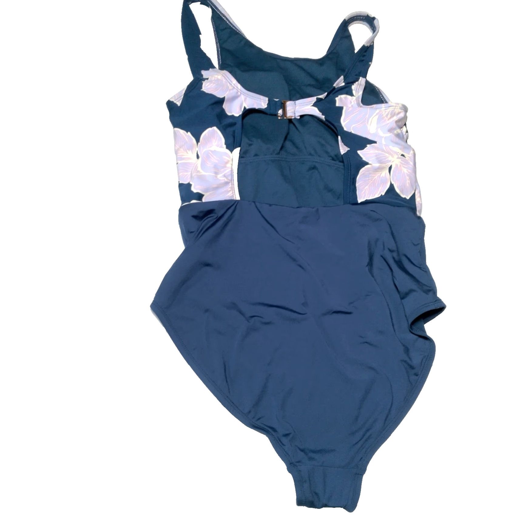 Catalina Catalina Swimwear Bathing Suit One Piece Medium Blue Purple Floral Tank Swim Size M / US 6-8 / IT 42-44 - 4 Thumbnail