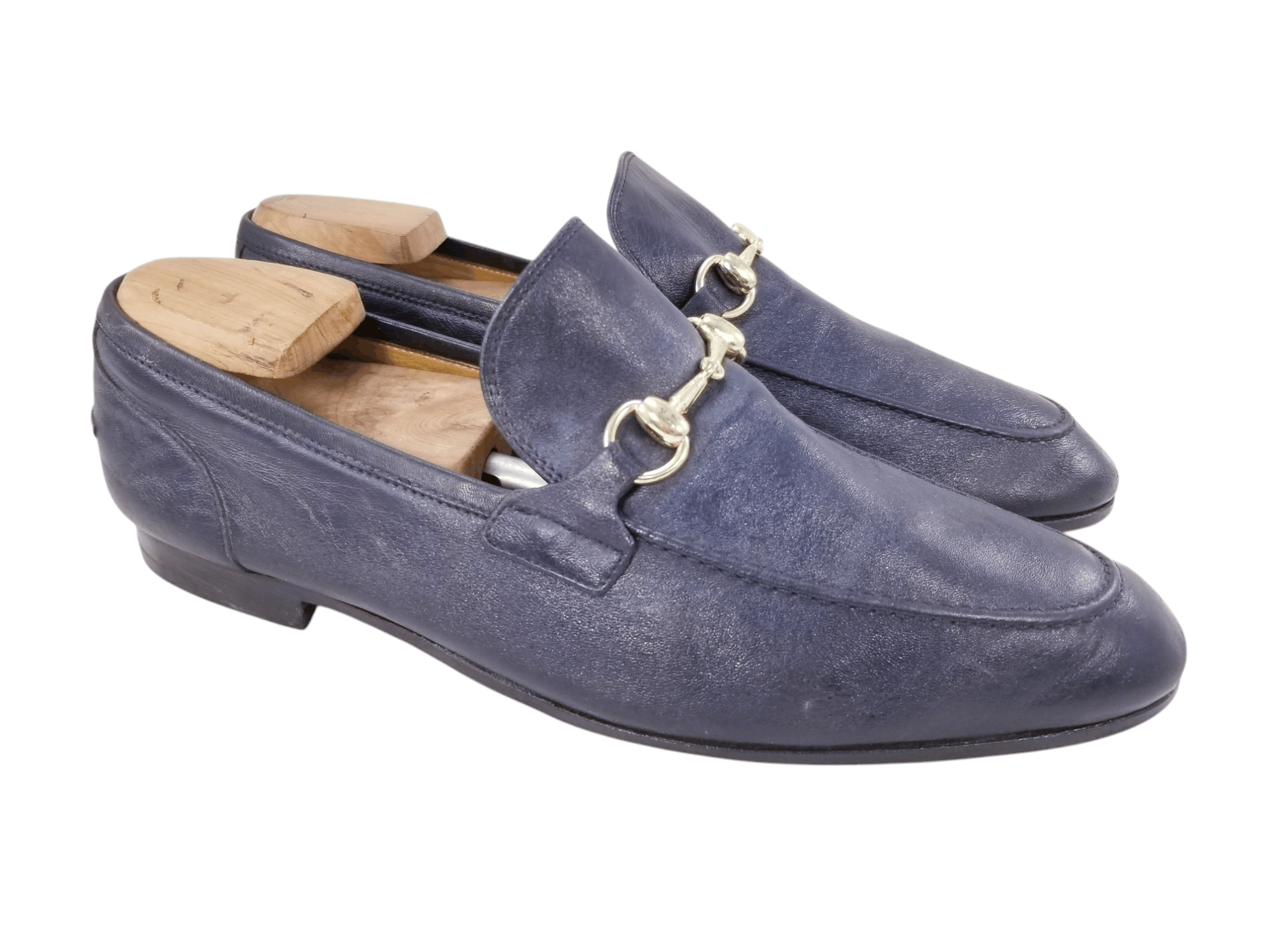 Gucci JORDAAN HORSEBIT DARK BLUE Size US 9.5 / EU 42-43 - 1 Thumbnail