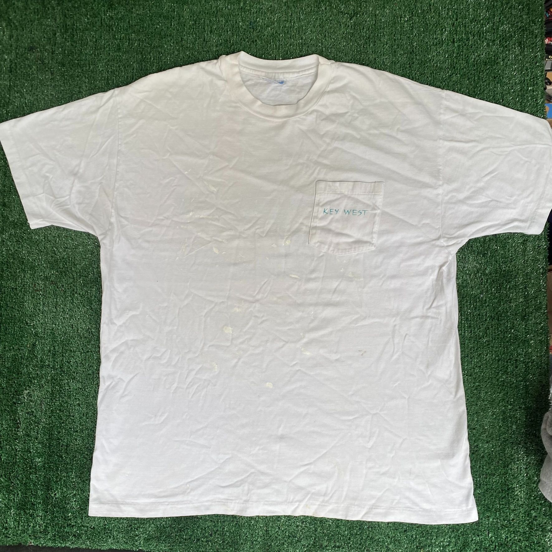 Hanes Vintage 90s Key West Sailing T-Shirt Nautical Preppy Florida Size US XL / EU 56 / 4 - 4 Thumbnail