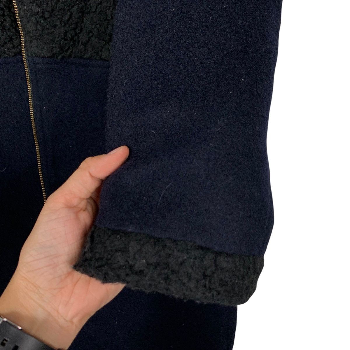 Japanese Brand FULHAM Fleece Wool Hybrid Overcoat Jacket #2249-C99 Size US M / EU 48-50 / 2 - 14 Thumbnail