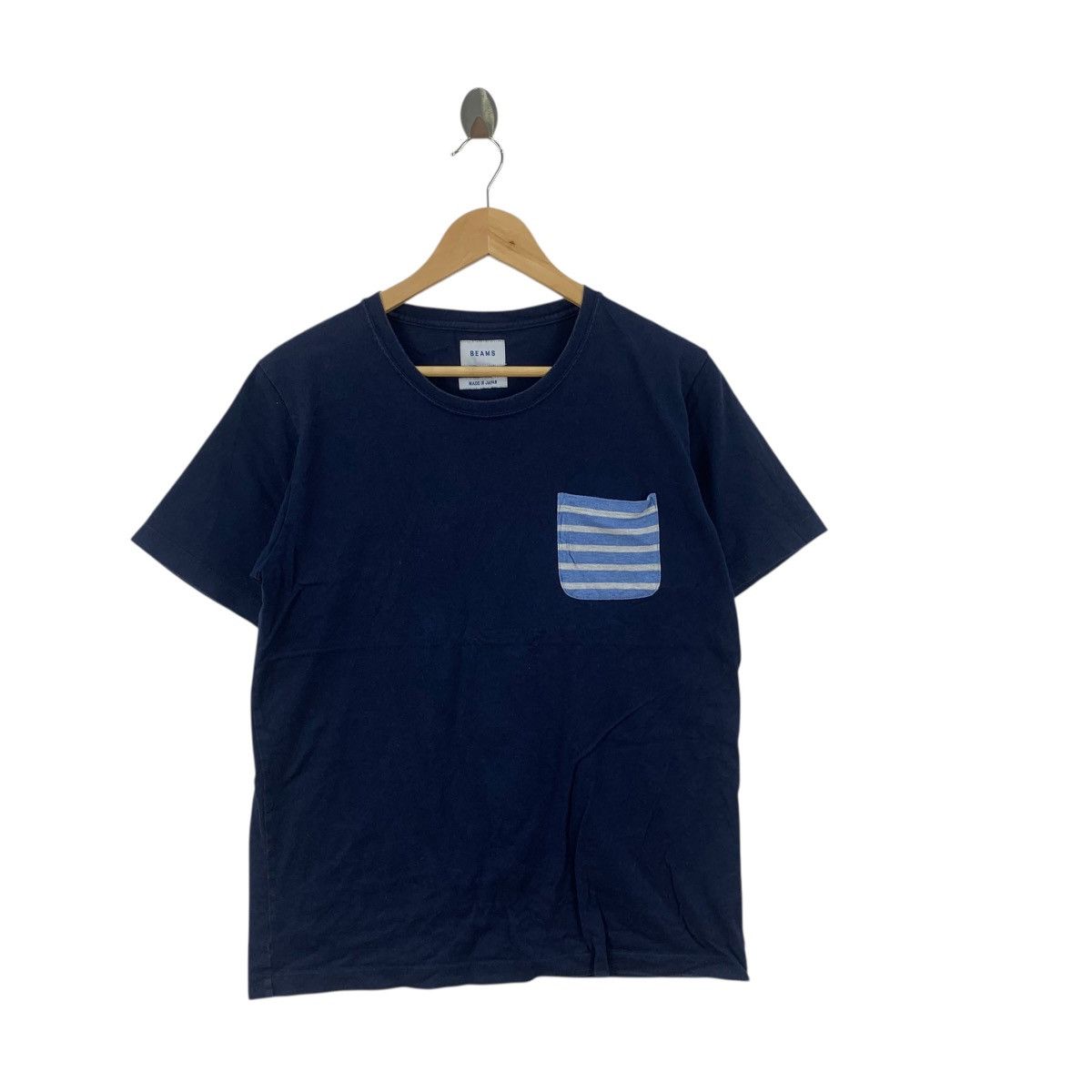 Beams Plus BEAMS PLUS Made In Japan Natural Pure Dye Pocket Tee Shirt Size US M / EU 48-50 / 2 - 3 Thumbnail