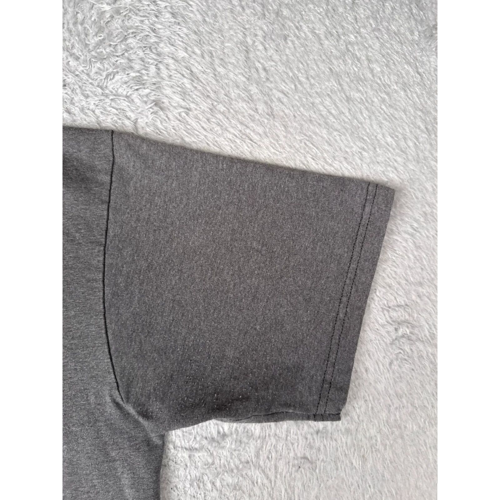 The North Face The North Face Shirt Men L Gray Logo Short Sleeve Crew Neck Cotton Blend Size US L / EU 52-54 / 3 - 2 Thumbnail