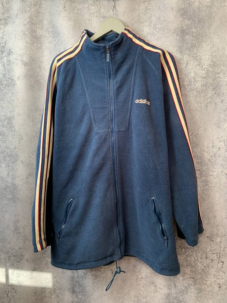 Adidas Adidas Vintage Retro 80s Full Zip Fleece Sweater Jacket Size US XL / EU 56 / 4 - 1 Thumbnail