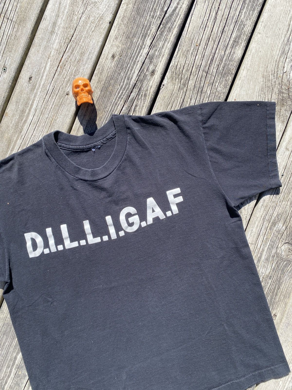 Vintage 90s DILLIGAF shirt sz L Size US L / EU 52-54 / 3 - 2 Thumbnail