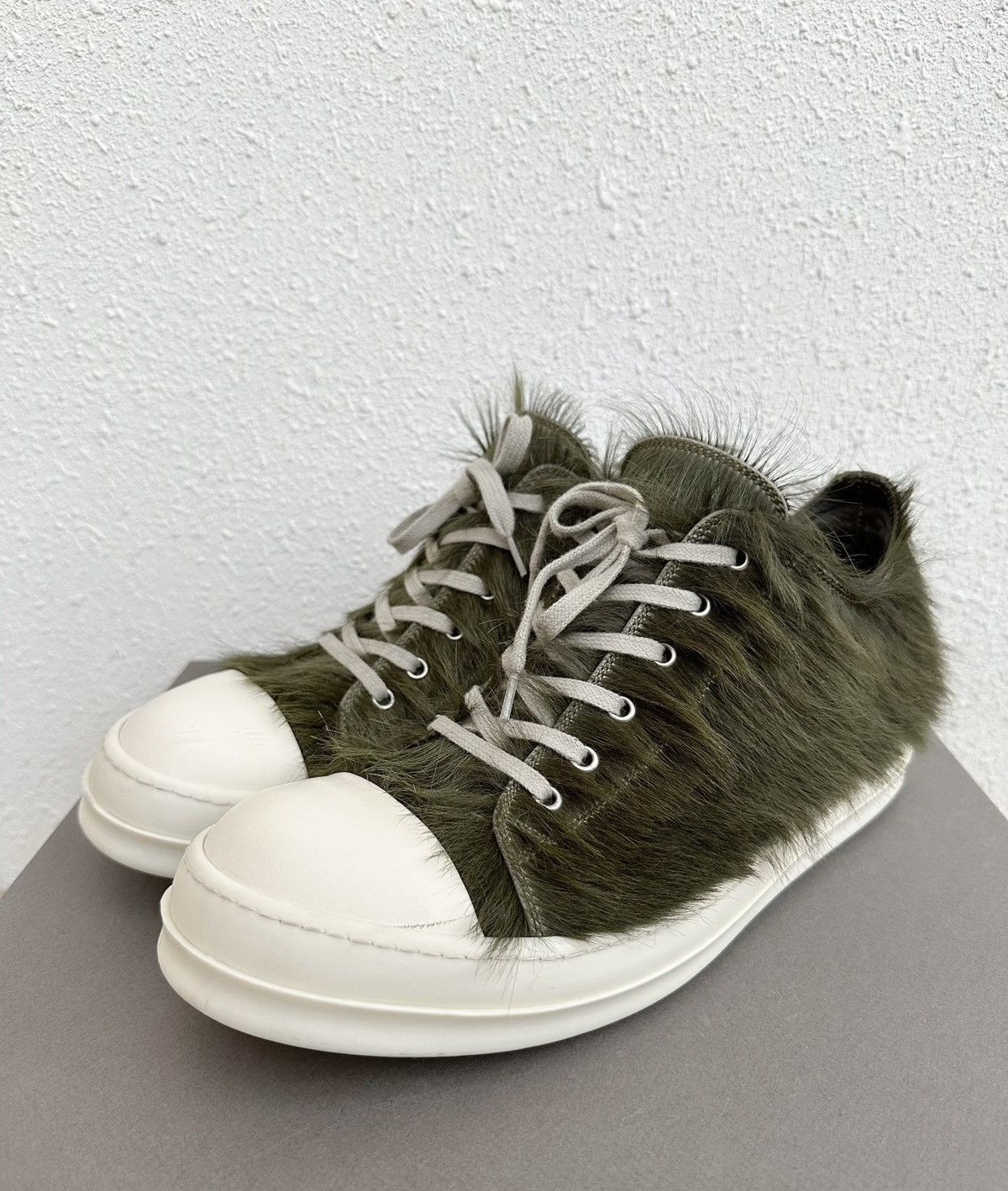 Rick Owens Rick Owens DRKSHDW x Converse Green Horse Hair Show Edition Size US 11 / EU 44 - 3 Thumbnail
