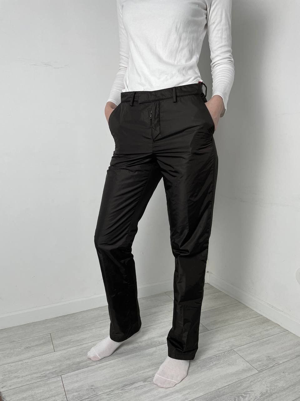 Prada Prada Women insulated pants nylon casual Old money style Size US 30 / EU 46 - 1 Thumbnail