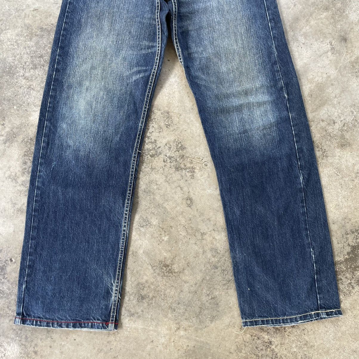 Japanese Brand 🔥🇯🇵Real BVoice Stoned Washed Water Warrior Distress Jeans Size US 31 - 6 Thumbnail
