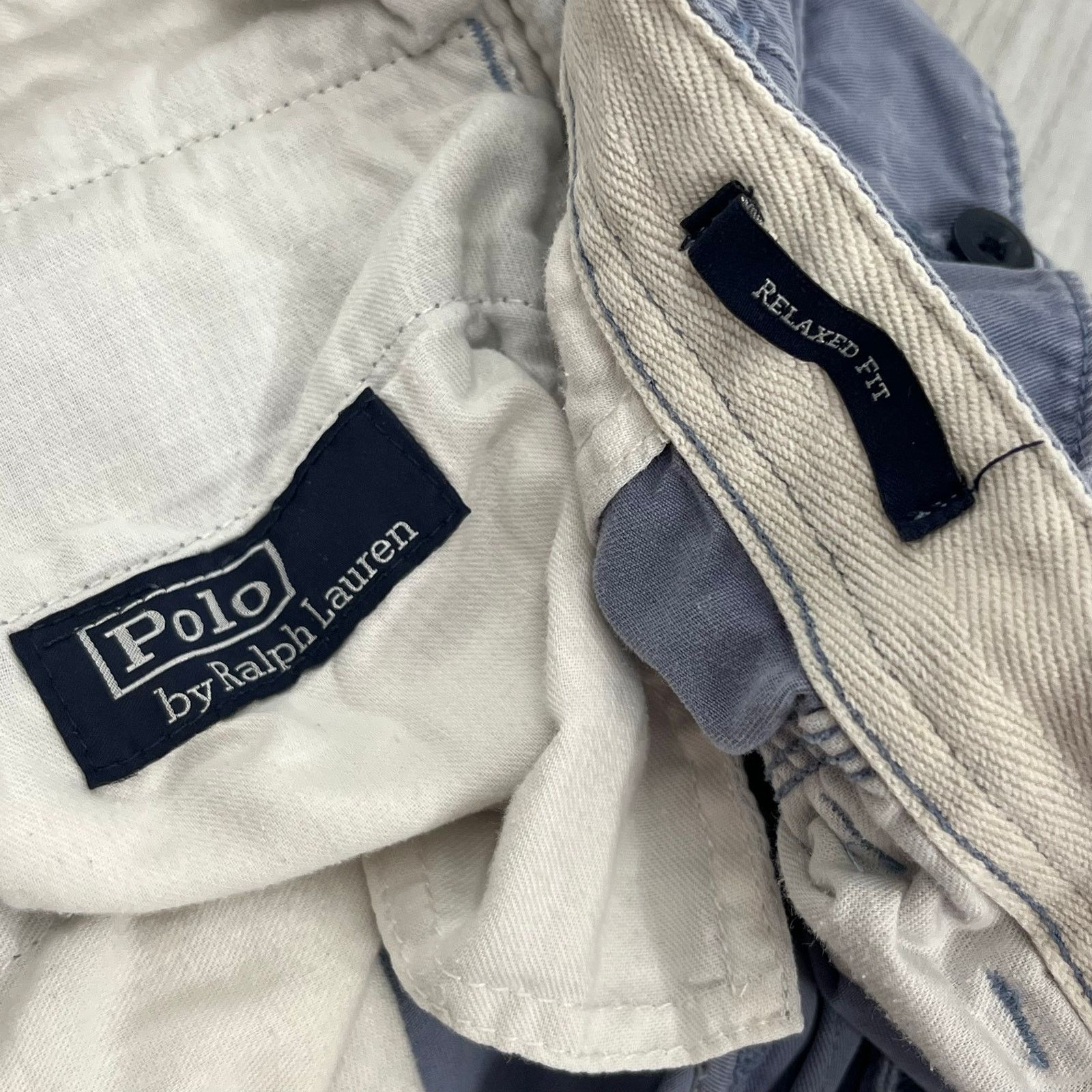 Polo Ralph Lauren Polo Ralph Lauren Blue Chino Shorts Relaxed Fit 100% Cotton Size US 38 / EU 54 - 6 Thumbnail