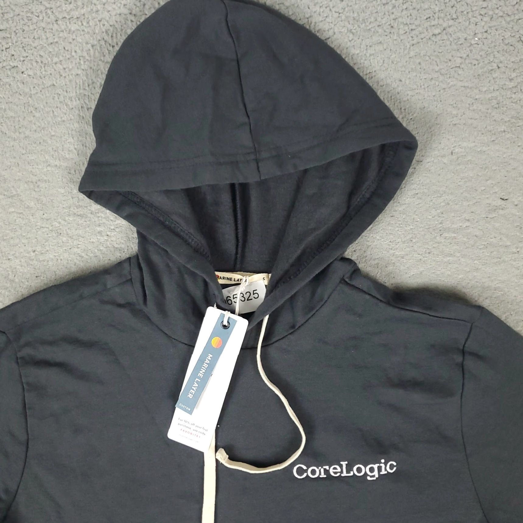 Marine Layer Marine Layer Hoodie Mens Small Gray Pullover Sweatshirt Logo Mock Neck Adjustable All Seasons Hooded Regular Fall Winter Sports Shirts Mens Size US S / EU 44-46 / 1 - 2 Thumbnail