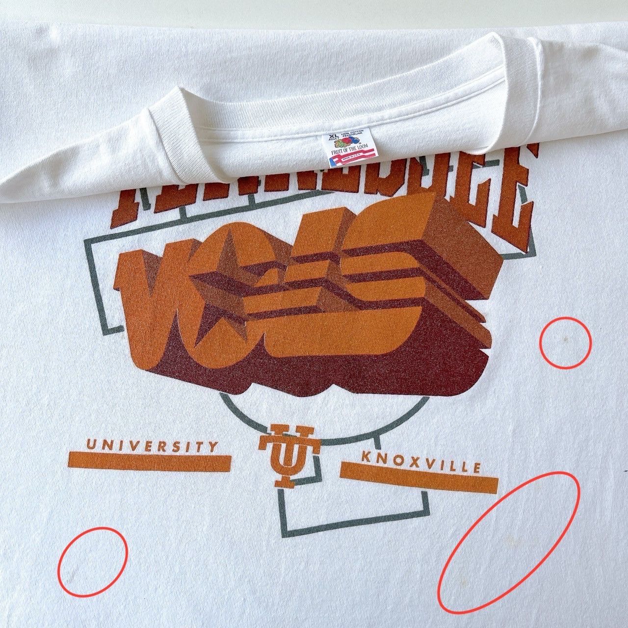 Vintage 90s University of Tennessee Volunteers T-shirt/ XL Size US XL / EU 56 / 4 - 8 Thumbnail