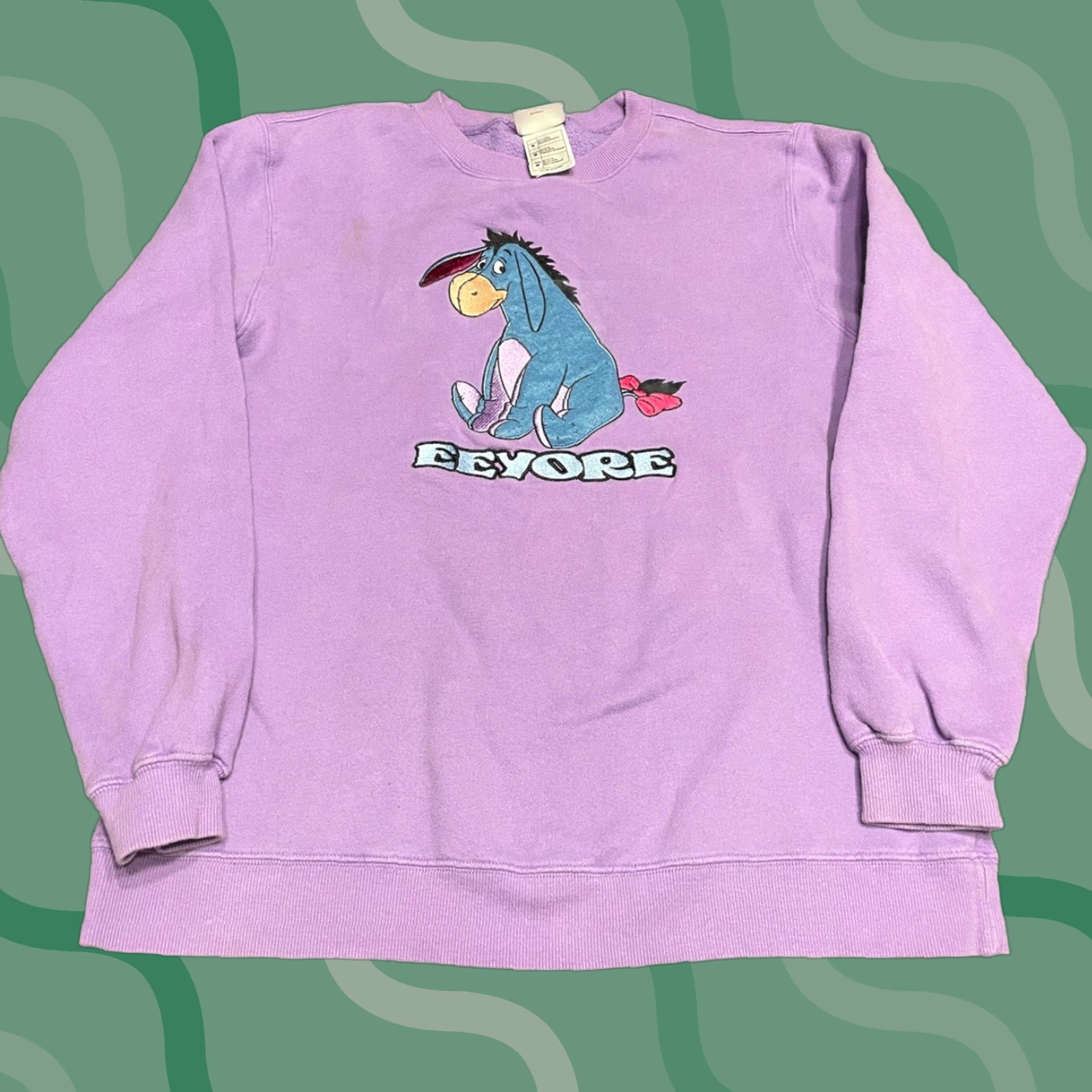 Disney VINTAGE The Disney Store Eeyore Sweatshirt M Women Purple Pullover Sweatshirt Boys Girls Ladies Mens Size M / US 6-8 / IT 42-44 - 1 Thumbnail