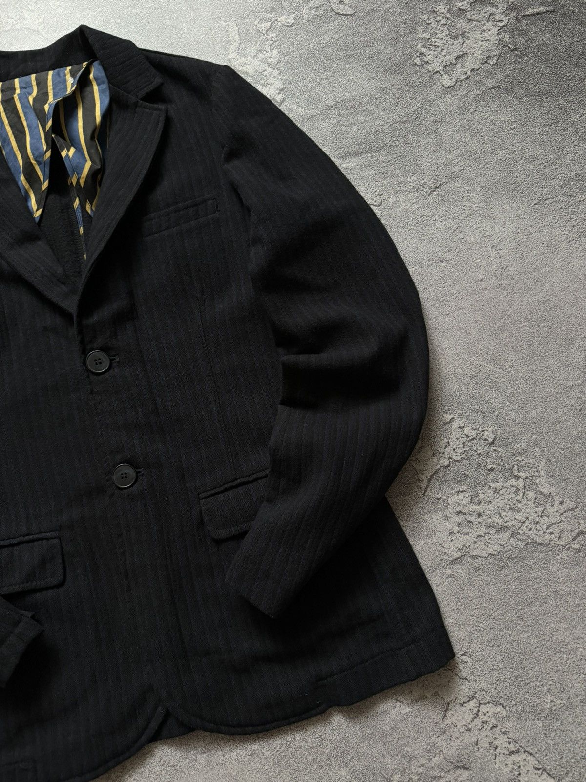 Designer × Officina36 Officina36 striped size48 button up blazer jacket light coat Size US S / EU 44-46 / 1 - 4 Thumbnail