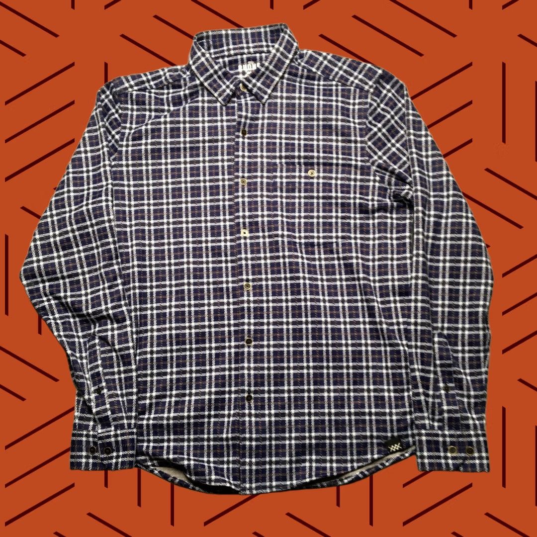 Rhone Rhone Mens Flannel Shirt Blue Plaid Long Sleeve Button-Up Stretch M Medium Size US M / EU 48-50 / 2 - 1 Thumbnail