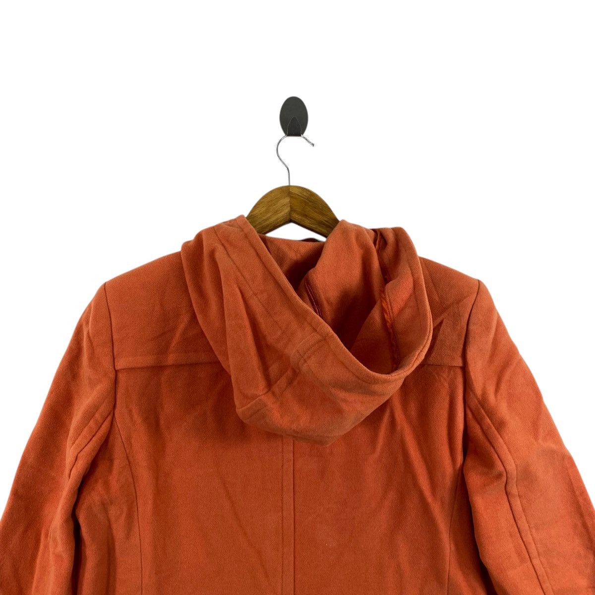 Other PRISMALEI Italian Brand Orange Wool Grey Hooded Jacket Size US M / EU 48-50 / 2 - 4 Thumbnail