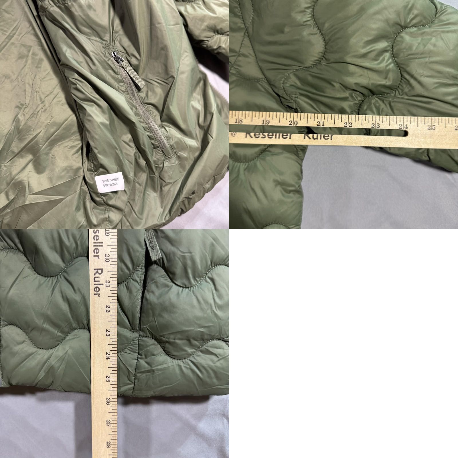 Vintage Huk Jacket Mens M Green Quilted Puffer Insulated Full Zip Outdoor HK400025 Size US M / EU 48-50 / 2 - 8 Thumbnail