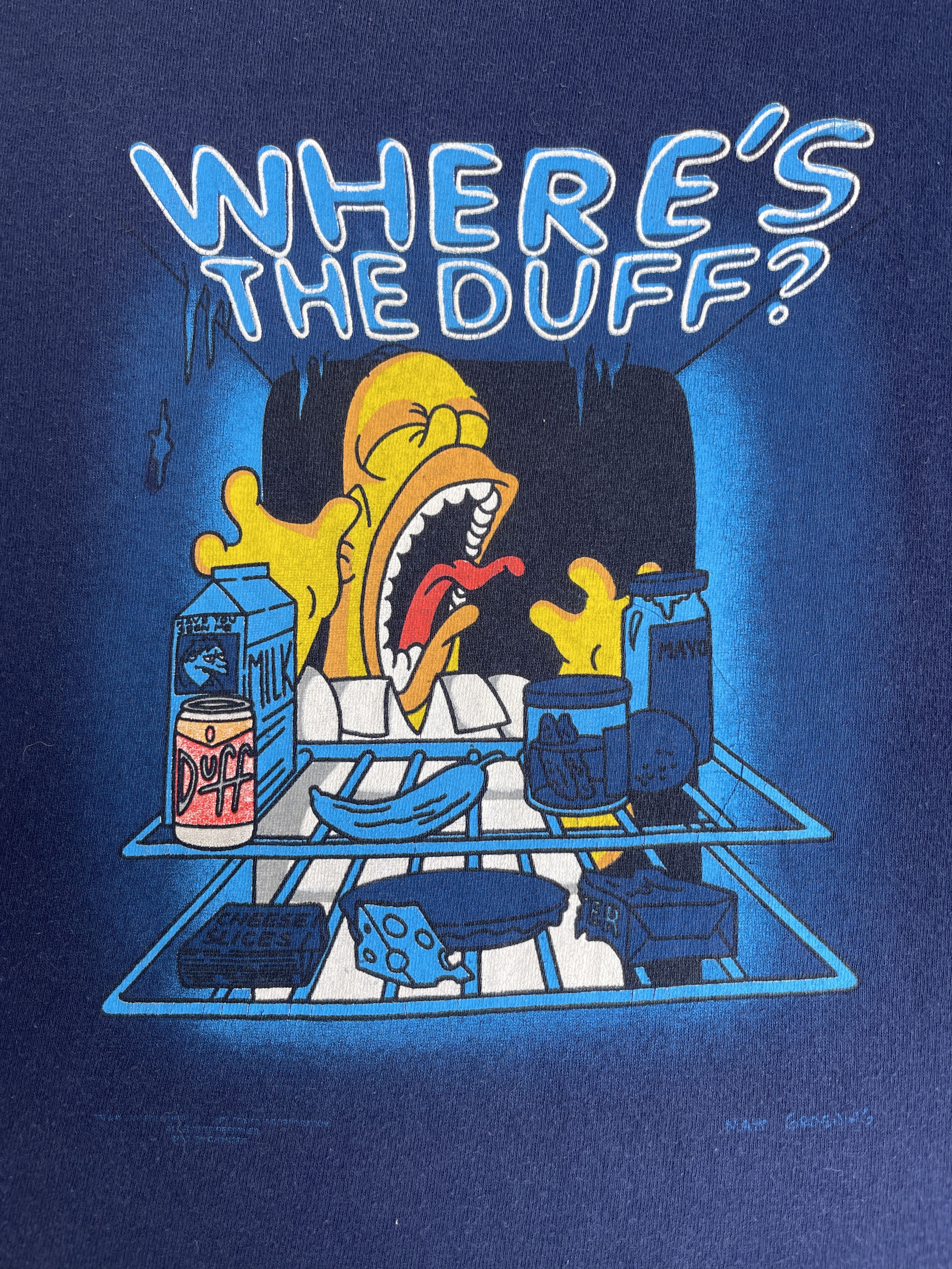 Cartoon Network Rare🔥Vtg90s The Simpson Cartoon Matt Groening Faded Tee Size US M / EU 48-50 / 2 - 10 Thumbnail