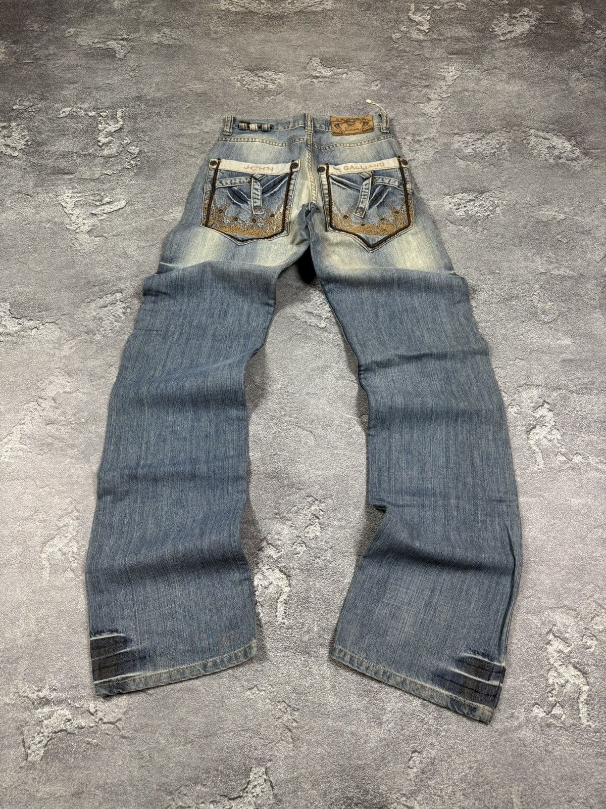 If Six Was Nine Midas Python Printed Mud Washed Distressed Bootcut