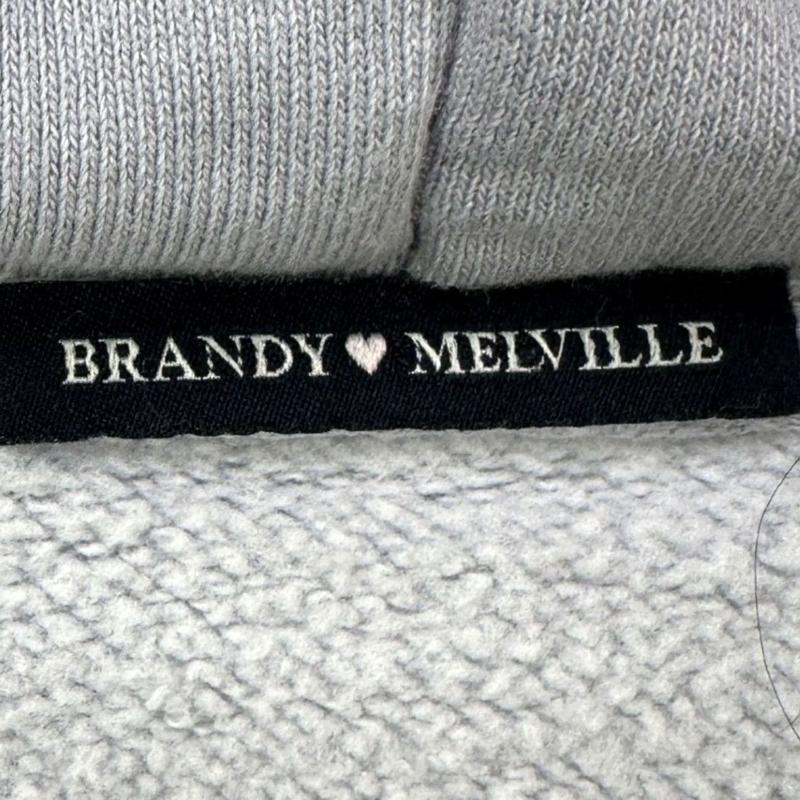 Brandy Melville VINTAGE Brandy Melville Jacket Hoodie Womens One Size Light Purple Full Zip Drawstring Size ONE SIZE - 5 Thumbnail