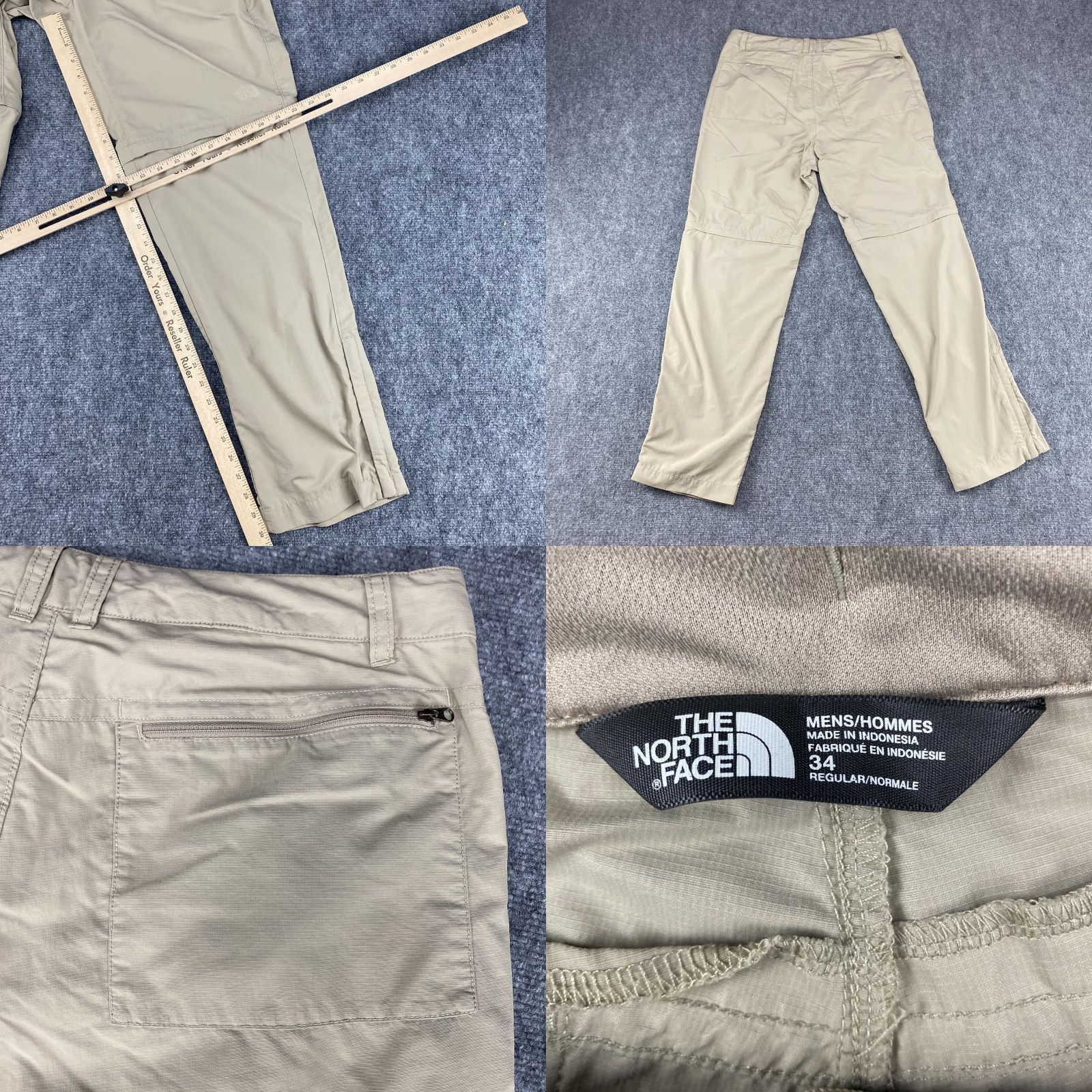 The North Face The North Face Pants Mens 34 Beige Convertible Zip Off Hiking Outdoor Travel Pockets Size US 34 / EU 50 - 8 Thumbnail