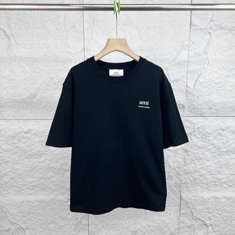 AMI Cotton Women's Black T-Shirt 0089