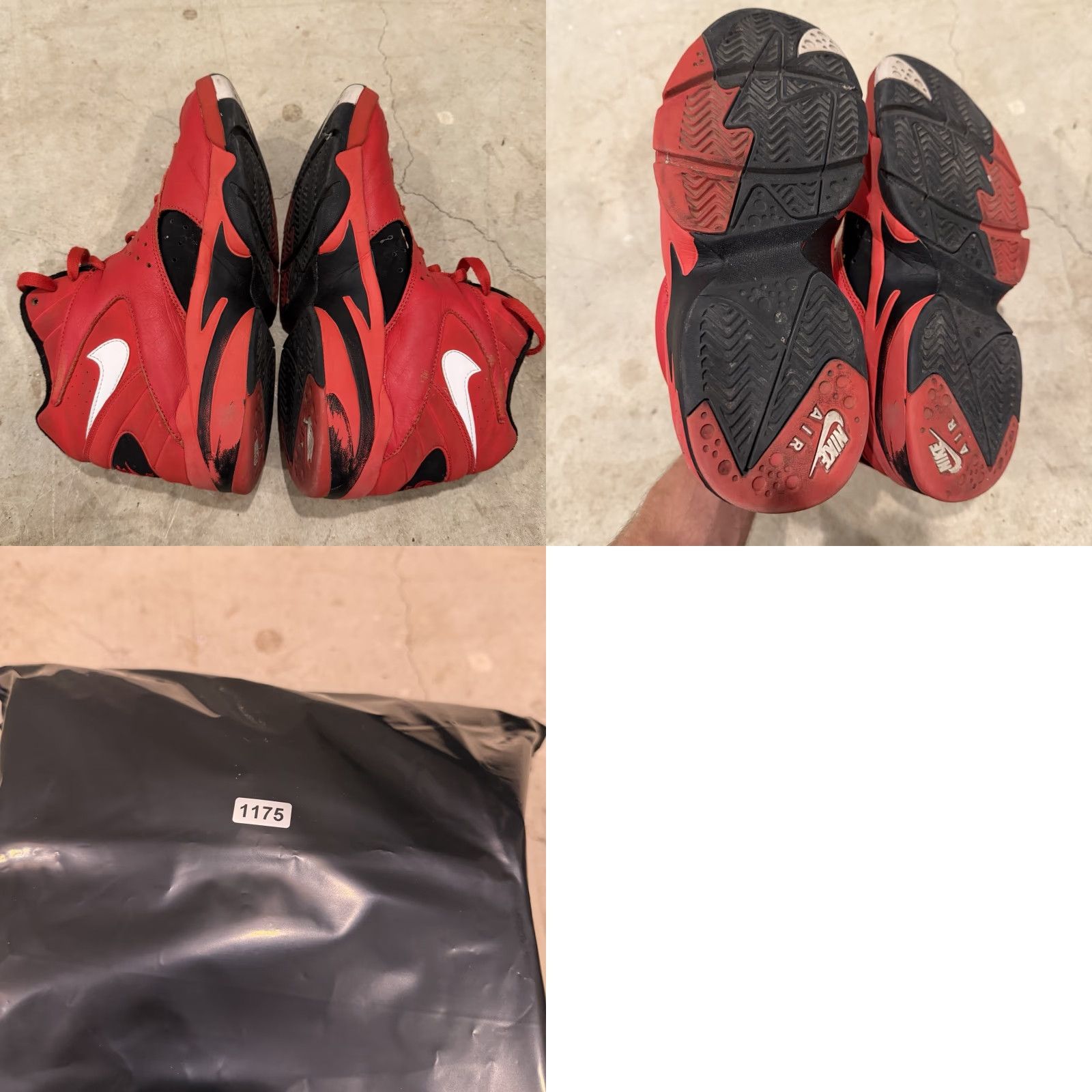 Nike VINTAGE Nike Air Maestro 2 II QS Trifecta Red Black Think 16 Size 9.5 AJ9281-600 Men Sneaker Basketball Nike Air QS 2018 Size ONE SIZE - 8 Thumbnail