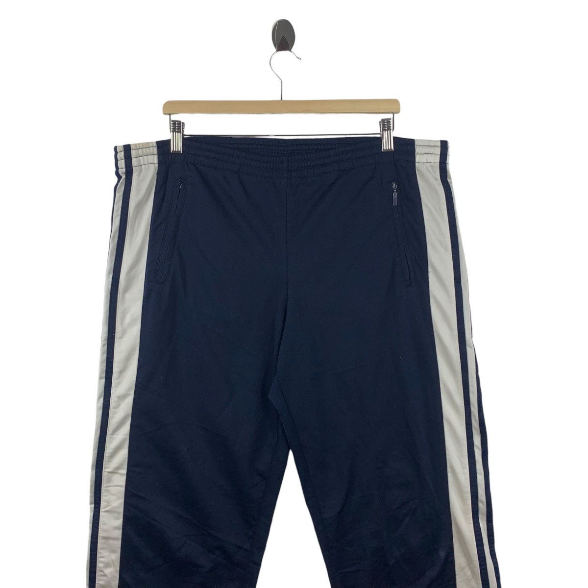 Adidas × Vintage Vintage ADIDAS popper trackpants Size US 38 / EU 54 - 2 Thumbnail