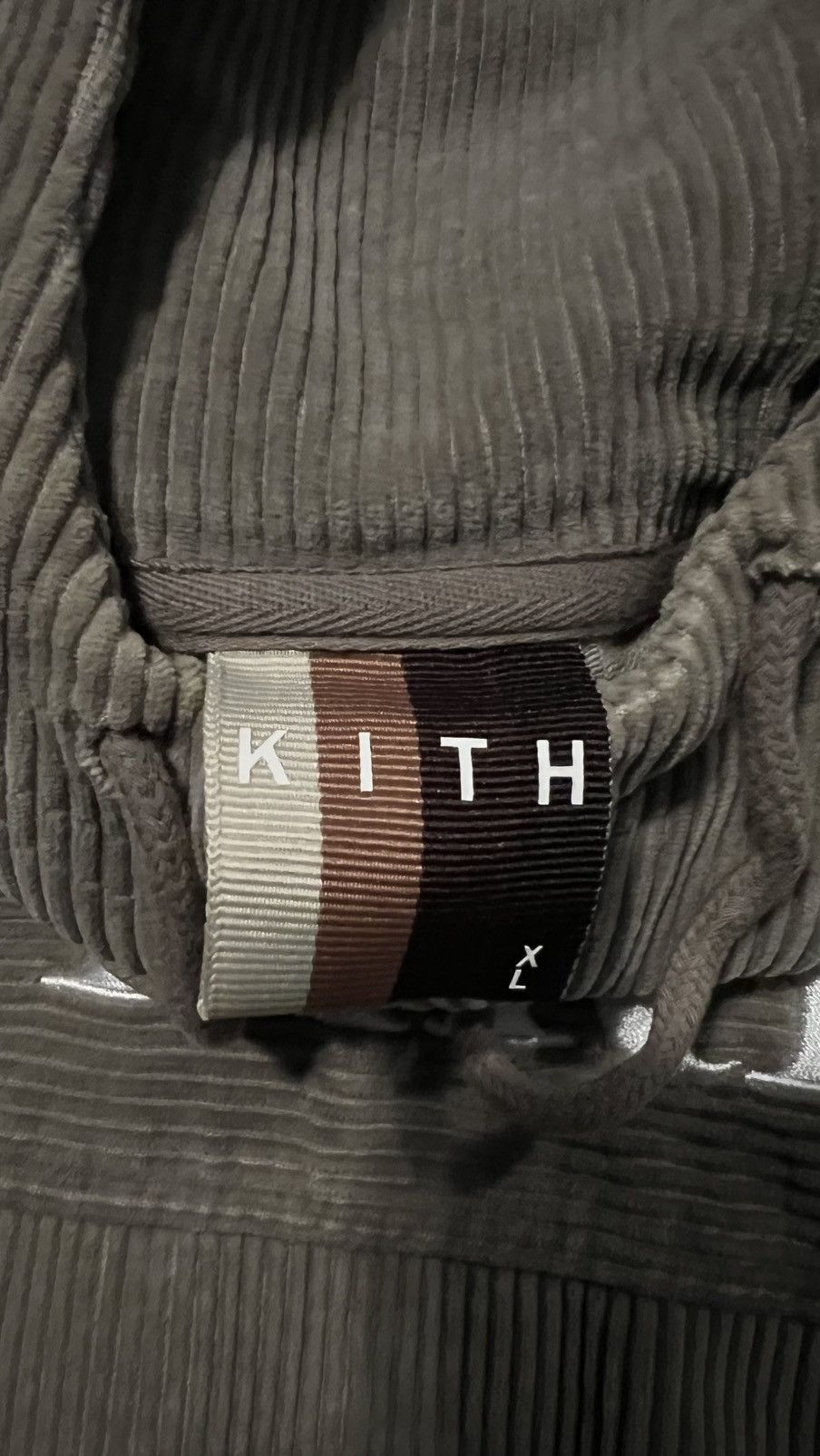 Kith KITH CORDUROY DOUBLE POCKET HOODIE - CINDER XL Size US XL / EU 56 / 4 - 4 Thumbnail