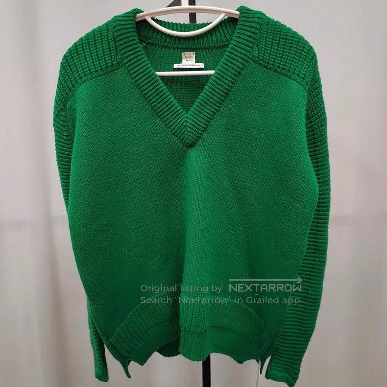 Hermes Hermes Green sweater Size XXS / US 00 / IT 34 - 1 Thumbnail