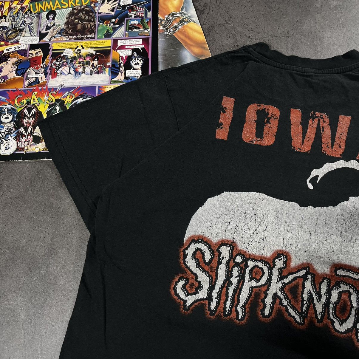 Slipknot Vintage 00s Slipknot Iowa goat big logo heavy metal tee Size US L / EU 52-54 / 3 - 4 Thumbnail