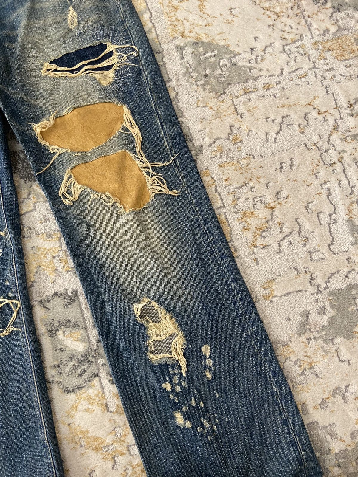 If Six Was Nine × Japanese Brand ❤️‍🔥SEND OFFER ❤️‍🔥 BLUE DENIM REWORKED DISTRESSED Size US 30 / EU 46 - 5 Thumbnail