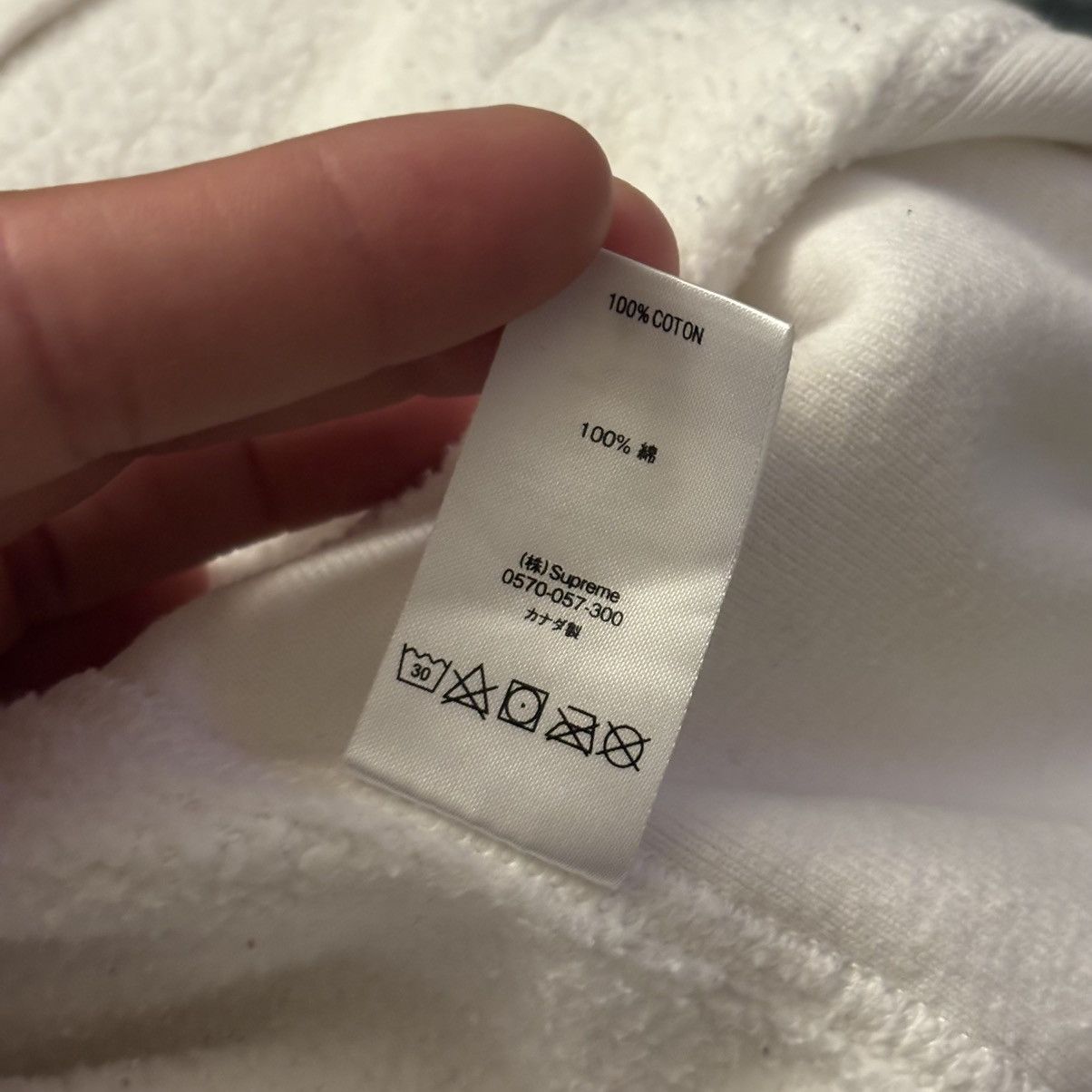 Supreme Supreme Portrait Men's White Hooded Sweatshirt Size Medium Size US M / EU 48-50 / 2 - 8 Thumbnail