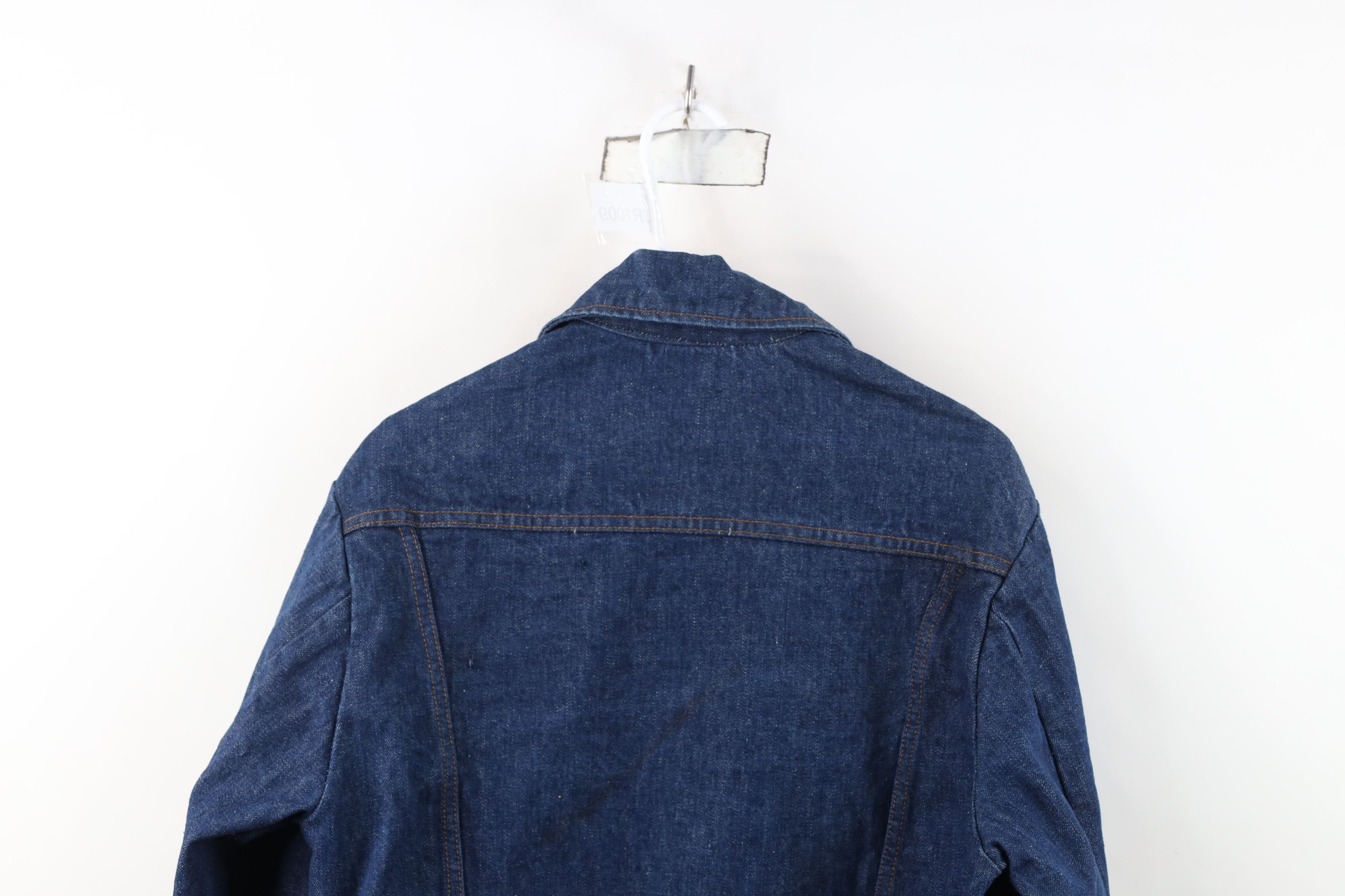 Vintage Vintage 60s Streetwear Denim Jean Trucker Jacket Indigo USA Size US XXL / EU 58 / 5 - 14 Thumbnail