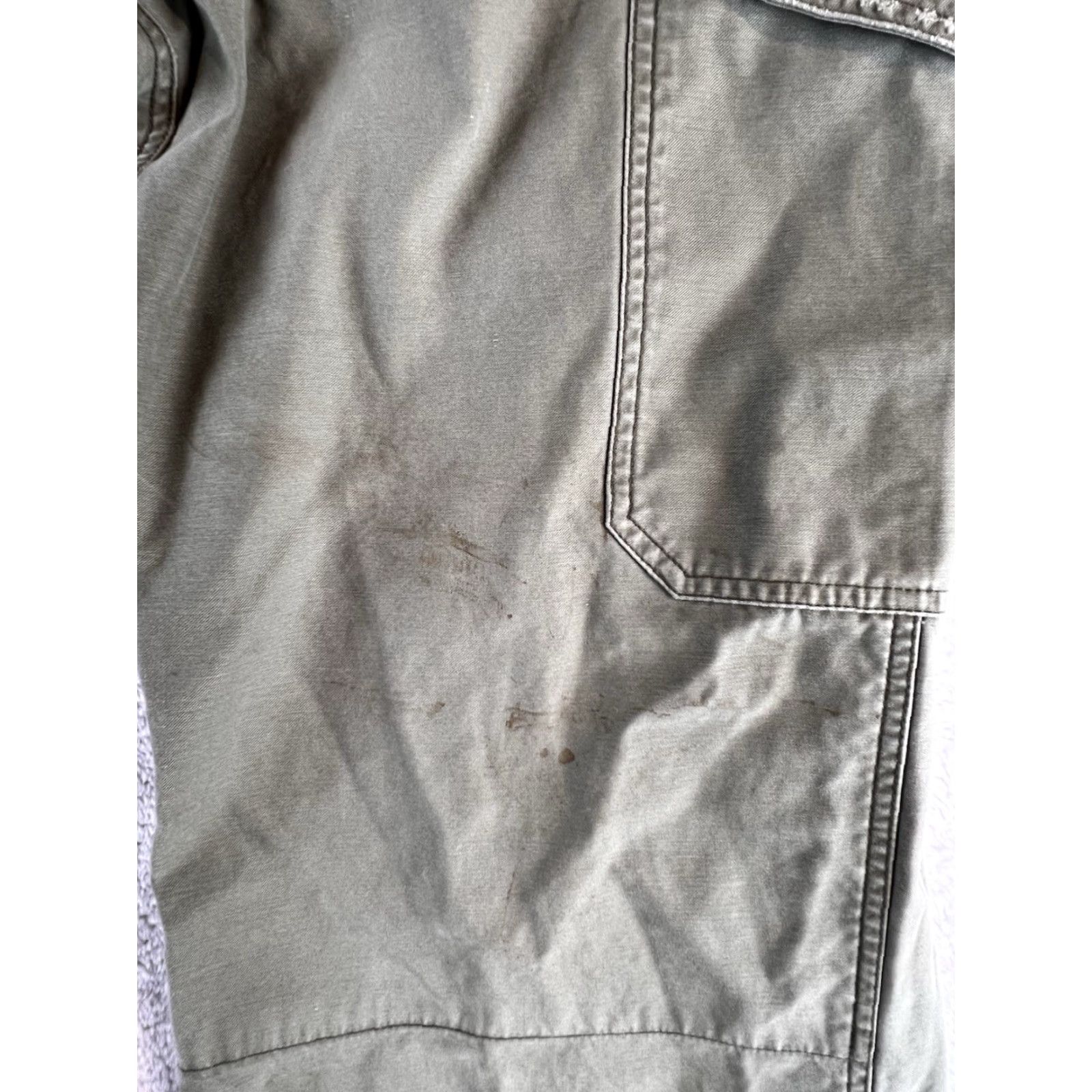 American Eagle Outfitters VINTAGE American Eagle Outfitters Cargo Pants Mens 33x32 Olive Green Army 90s Grunge Wide-Leg Size US 33 - 7 Thumbnail