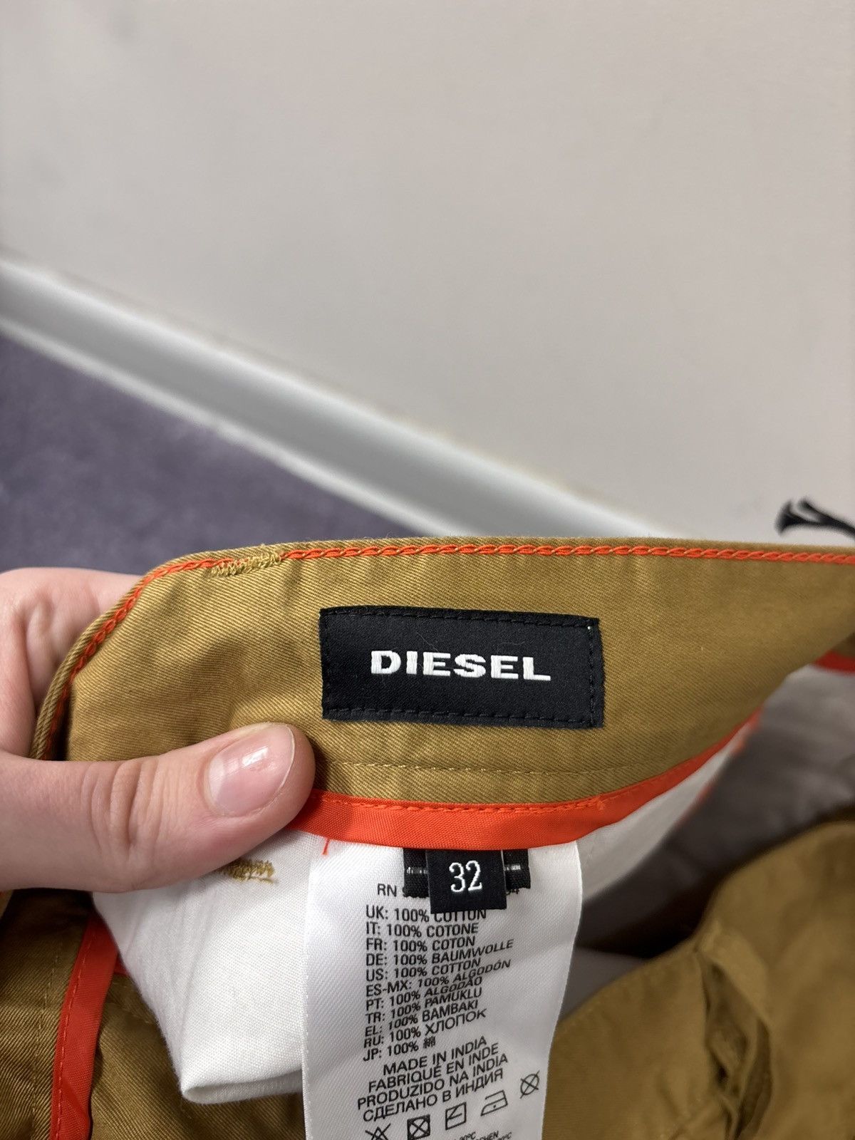 Diesel Diesel P-Madox NWT Men’s Mustard Orange Straight Fit Pants Size US 32 / EU 48 - 12 Thumbnail