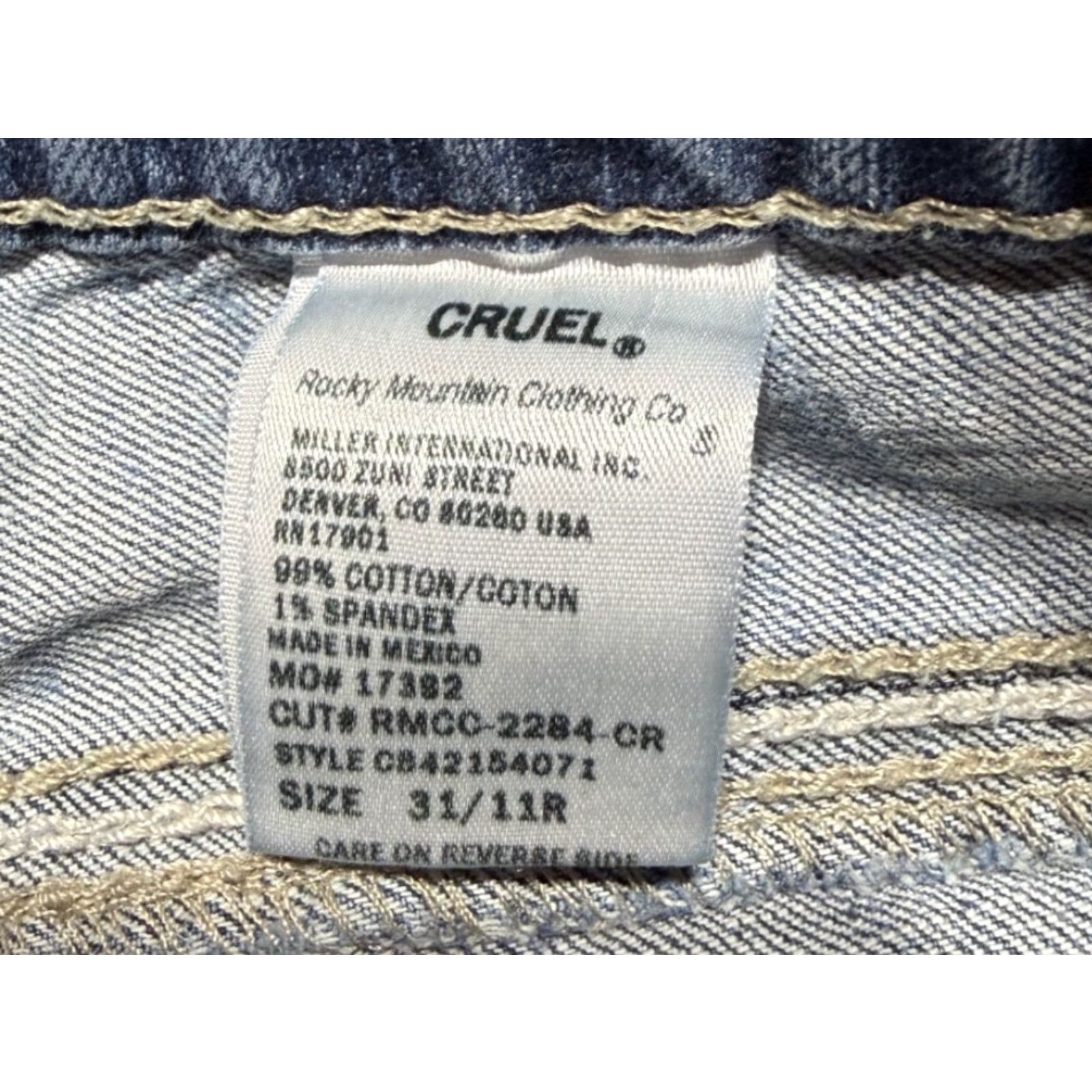 Vintage Cruel Girl Abby Jeans Size 11 34 in Regular 5-Pocket Design Blue Denim Bootcut Women's Jeans Size 24" / US 00 / IT 34 - 6 Thumbnail